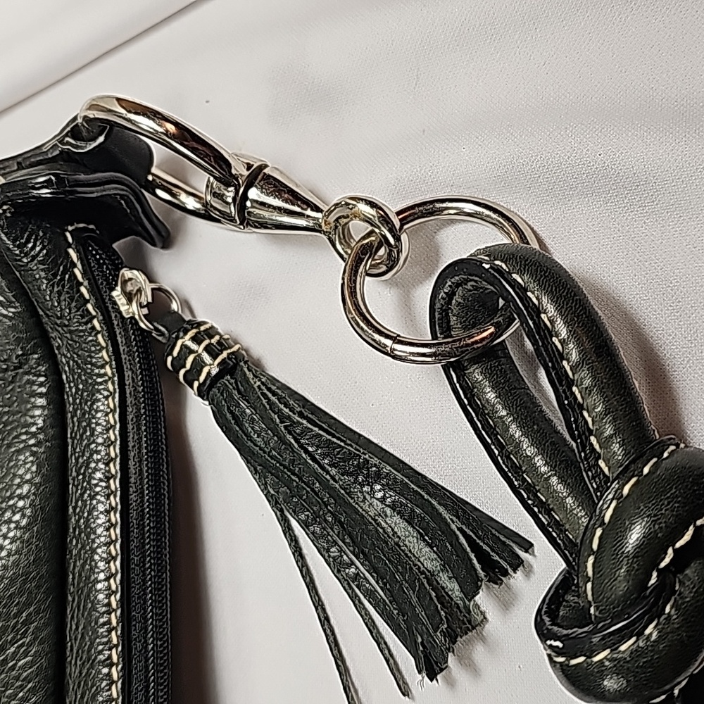 Fossil Black Pebbled Leather Hobo Bag - Picture 6 of 11
